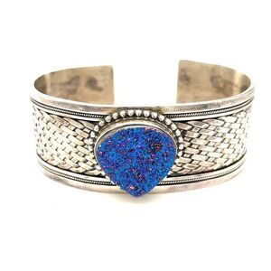 Nicky Butler 925 Druzy Cuff